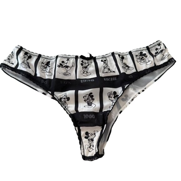 Dolce Gabbana ultra rare mickey mini Bra and cheeky pantie set Y2K VTG 70B 32B - Picture 12 of 16